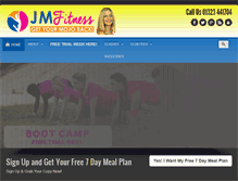Tablet Screenshot of jmfitnessuk.com